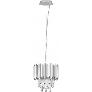 Żyrandol wiszący kryształowy glamour Solinero 25cm chromowany