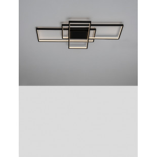 Plafon LED Geometrica 80cm Czarny | Nowoczesne Oświetlenie