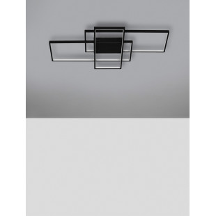 Plafon LED Geometrica 80cm Czarny | Nowoczesne Oświetlenie