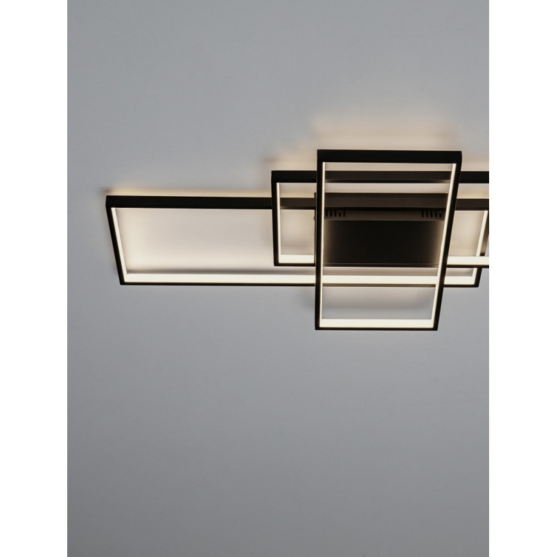 Plafon LED Geometrica 80cm Czarny | Nowoczesne Oświetlenie