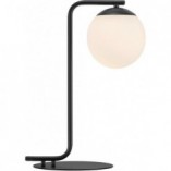 Lampa stołowa szklana kula Grant czarno-biała | Nordlux