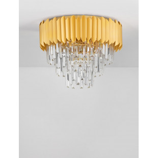 Plafon kryształowy glamour Solinero 50cm H39,5cm złoty