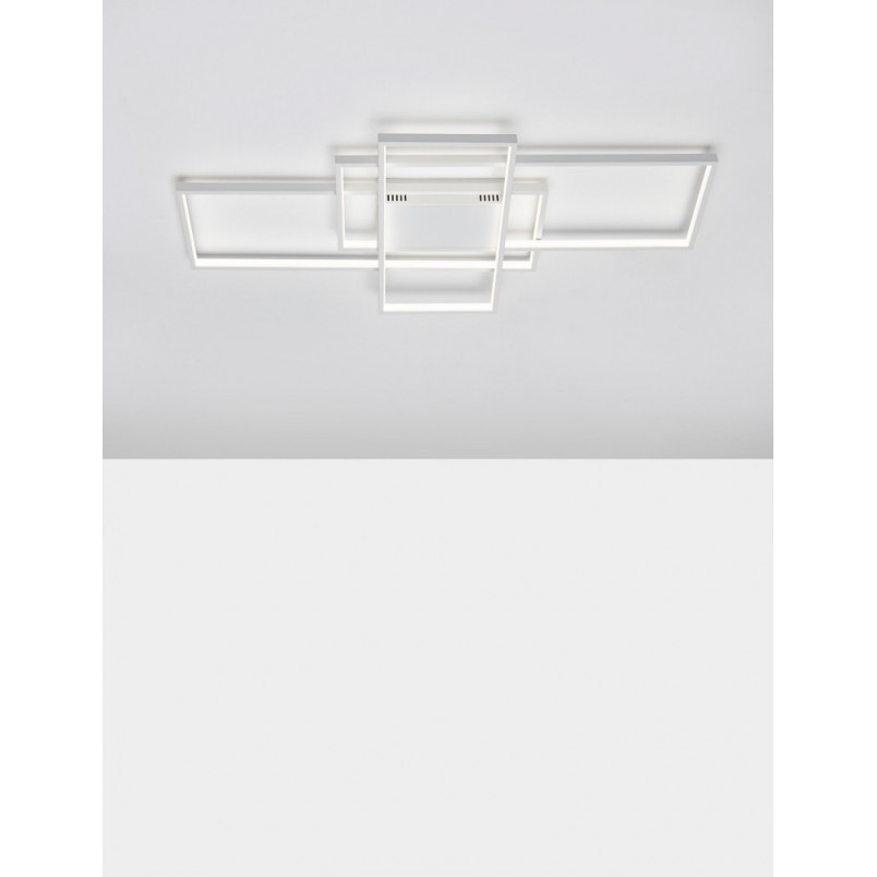 Plafon LED Geometrica biały z pilotem | Decolab24