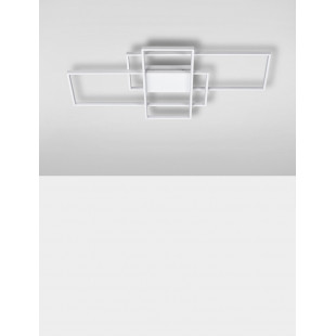 Plafon LED Geometrica biały z pilotem | Decolab24
