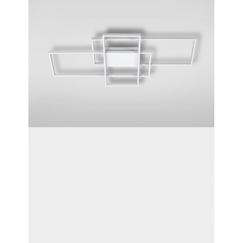 Plafon LED Geometrica biały z pilotem | Decolab24