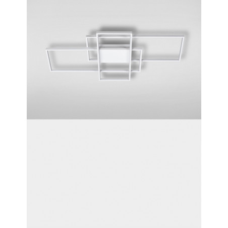 Plafon LED Geometrica biały z pilotem | Decolab24