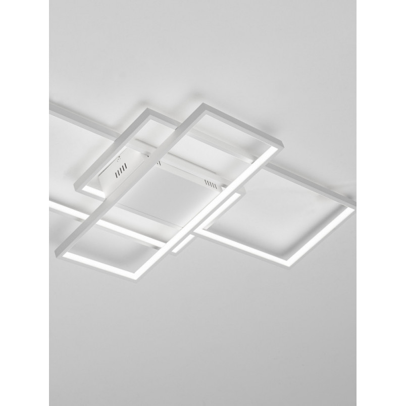 Plafon LED Geometrica biały z pilotem | Decolab24
