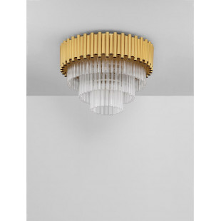 Plafon kryształowy glamour Solinero 50cm H35,5cm złoty