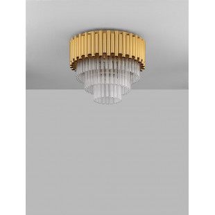 Plafon kryształowy glamour Solinero 40cm złoty