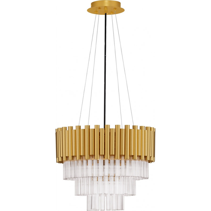 Żyrandol Kryształowy Złoty Solinero 40cm | Decolab24