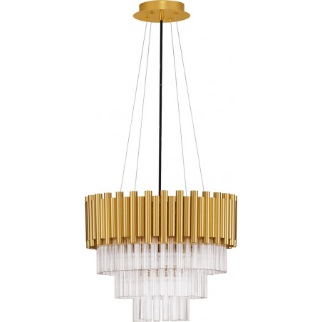 Żyrandol Kryształowy Złoty Solinero 40cm | Decolab24
