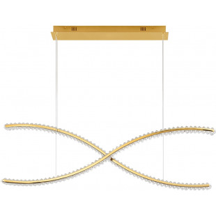 Lampa wisząca glamour złota Infinito LED 120cm | Decolab24