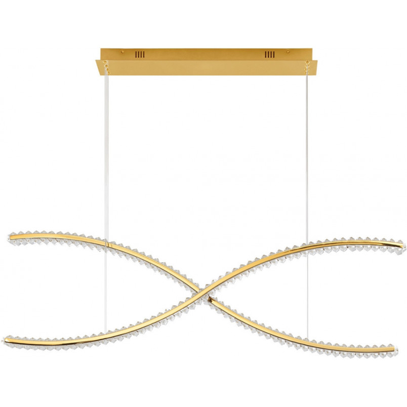 Lampa wisząca glamour złota Infinito LED 120cm | Decolab24