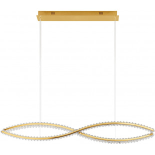 Lampa wisząca glamour złota Infinito LED 120cm | Decolab24