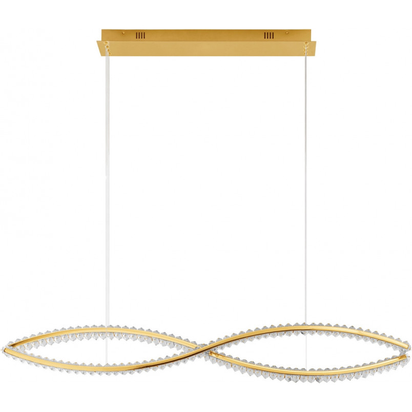 Lampa wisząca glamour złota Infinito LED 120cm | Decolab24