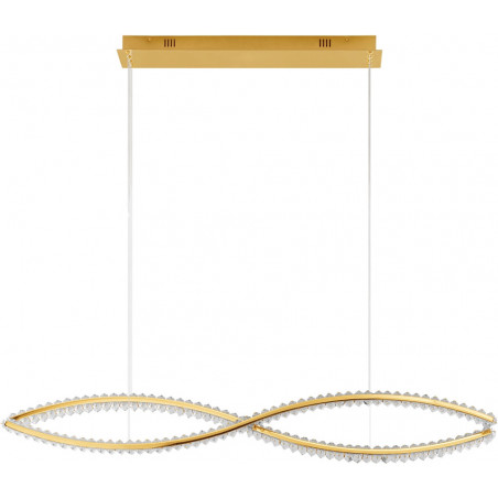 Lampa wisząca glamour złota Infinito LED 120cm | Decolab24