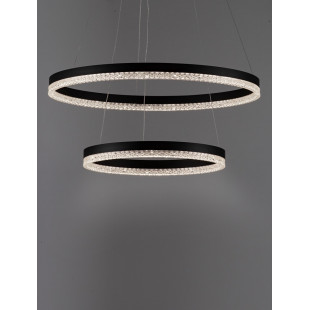 Lampa wisząca LED Giulia | Czarna, okrągła | Decolab24