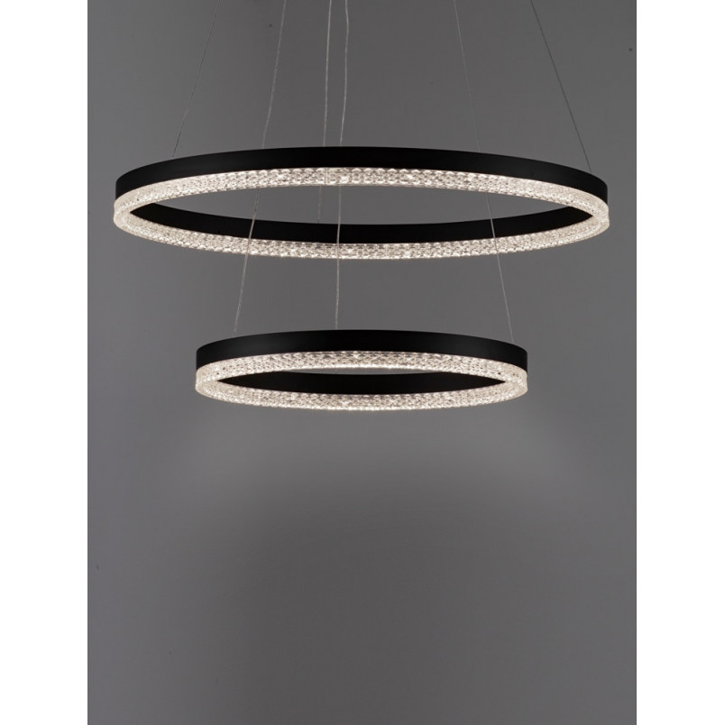 Lampa wisząca LED Giulia | Czarna, okrągła | Decolab24