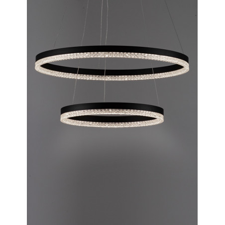 Lampa wisząca LED Giulia | Czarna, okrągła | Decolab24