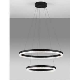 Lampa wisząca LED Giulia | Czarna, okrągła | Decolab24