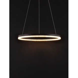Lampa wisząca LED Giulia - czarna, kryształki | Decolab24