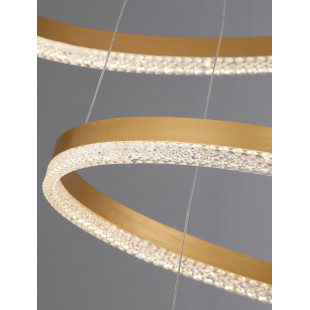 Lampa wisząca Giulia LED złota - Elegancki żyrandol glamour