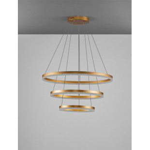 Lampa wisząca Giulia LED złota - Elegancki żyrandol glamour