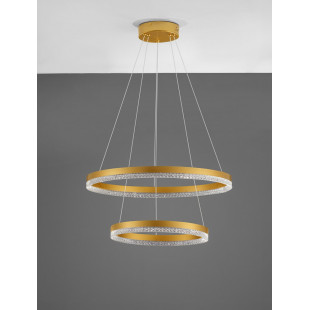 Lampa wisząca Giulia LED złota | Elegancki żyrandol glamour