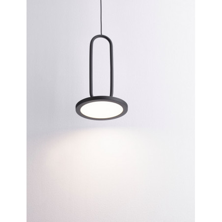 Lampa wisząca czarna LED Bonnie | Minimalistyczny design