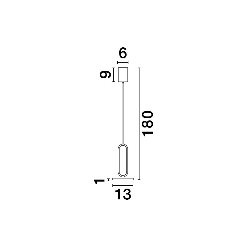 Lampa wisząca czarna LED Bonnie | Minimalistyczny design