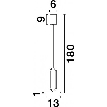Lampa wisząca czarna LED Bonnie | Minimalistyczny design