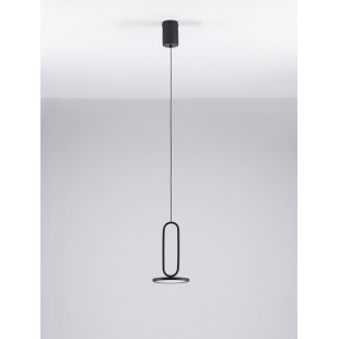 Lampa wisząca czarna LED Bonnie | Minimalistyczny design