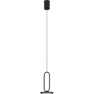 Lampa wisząca czarna LED Bonnie | Minimalistyczny design