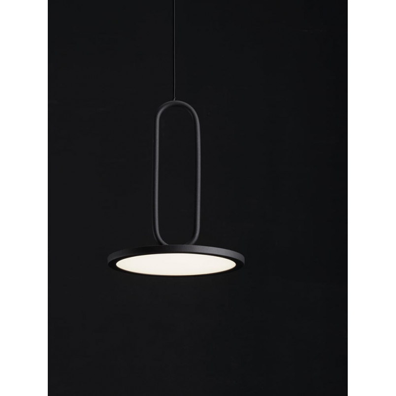 Lampa wisząca czarna Bonnie LED | Minimalistyczny design