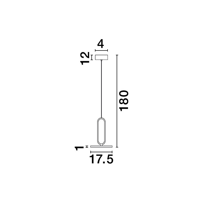 Lampa wisząca czarna Bonnie LED | Minimalistyczny design