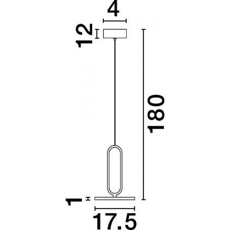 Lampa wisząca czarna Bonnie LED | Minimalistyczny design