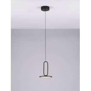 Lampa wisząca czarna Bonnie LED | Minimalistyczny design