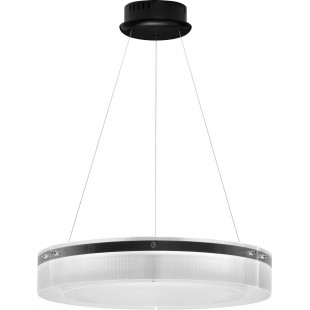 Lampa wisząca szklana nowoczesna Isabell LED 70cm 3000K czarna