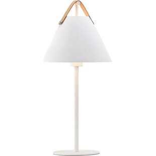 Lampa stołowa Strap biała | Skandynawski Design DFTP