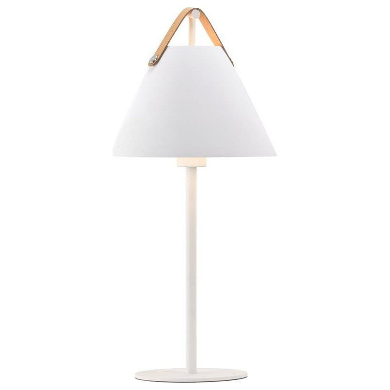 Lampa stołowa Strap biała | Skandynawski Design DFTP