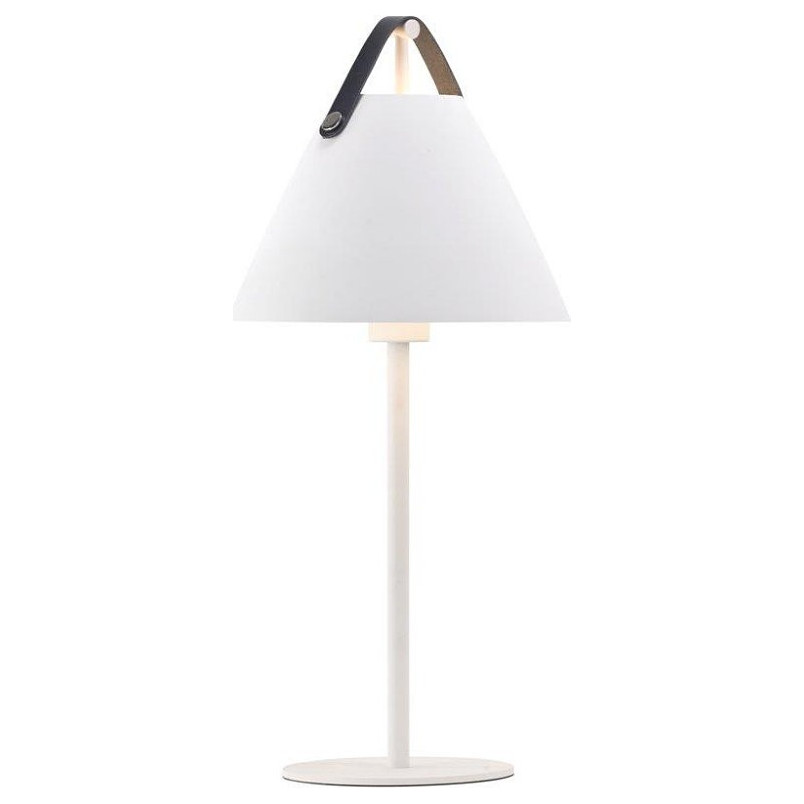 Lampa stołowa Strap biała | Skandynawski Design DFTP