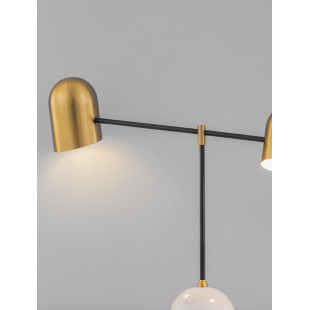 Lampa stołowa vintage Vintica - złoty/czarny/marmur | Decolab24
