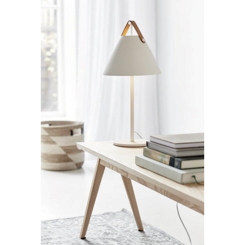 Lampa stołowa Strap biała | Skandynawski Design DFTP