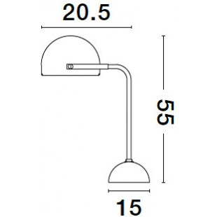 Lampa stołowa retro Lorenzo | Czarny, złoty, marmur - Decolab24