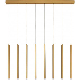 Lampa wisząca LED złota - Tuby na listwie Hose | Decolab24