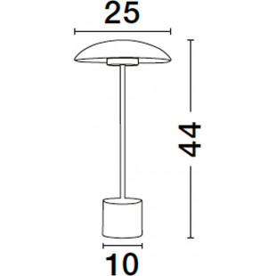 Lampa stołowa Retro Shock | Złoty mosiądz, LED | Decolab24