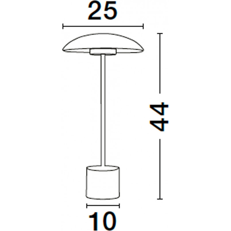 Lampa stołowa Retro Shock | Złoty mosiądz, LED | Decolab24