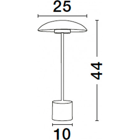 Lampa stołowa Retro Shock | Złoty mosiądz, LED | Decolab24
