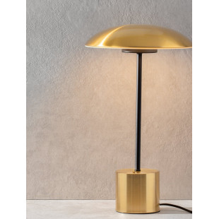 Lampa stołowa Retro Shock | Złoty mosiądz, LED | Decolab24