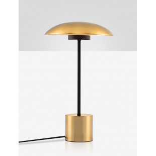Lampa stołowa Retro Shock | Złoty mosiądz, LED | Decolab24